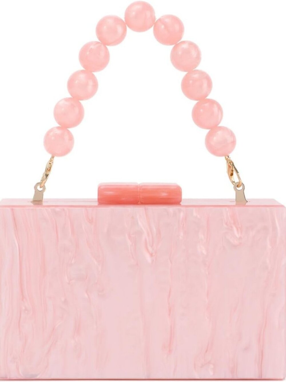 Chic Marble Acrylic Clutch Purse for Weddings & Parties | Beaded Crossbody Bag